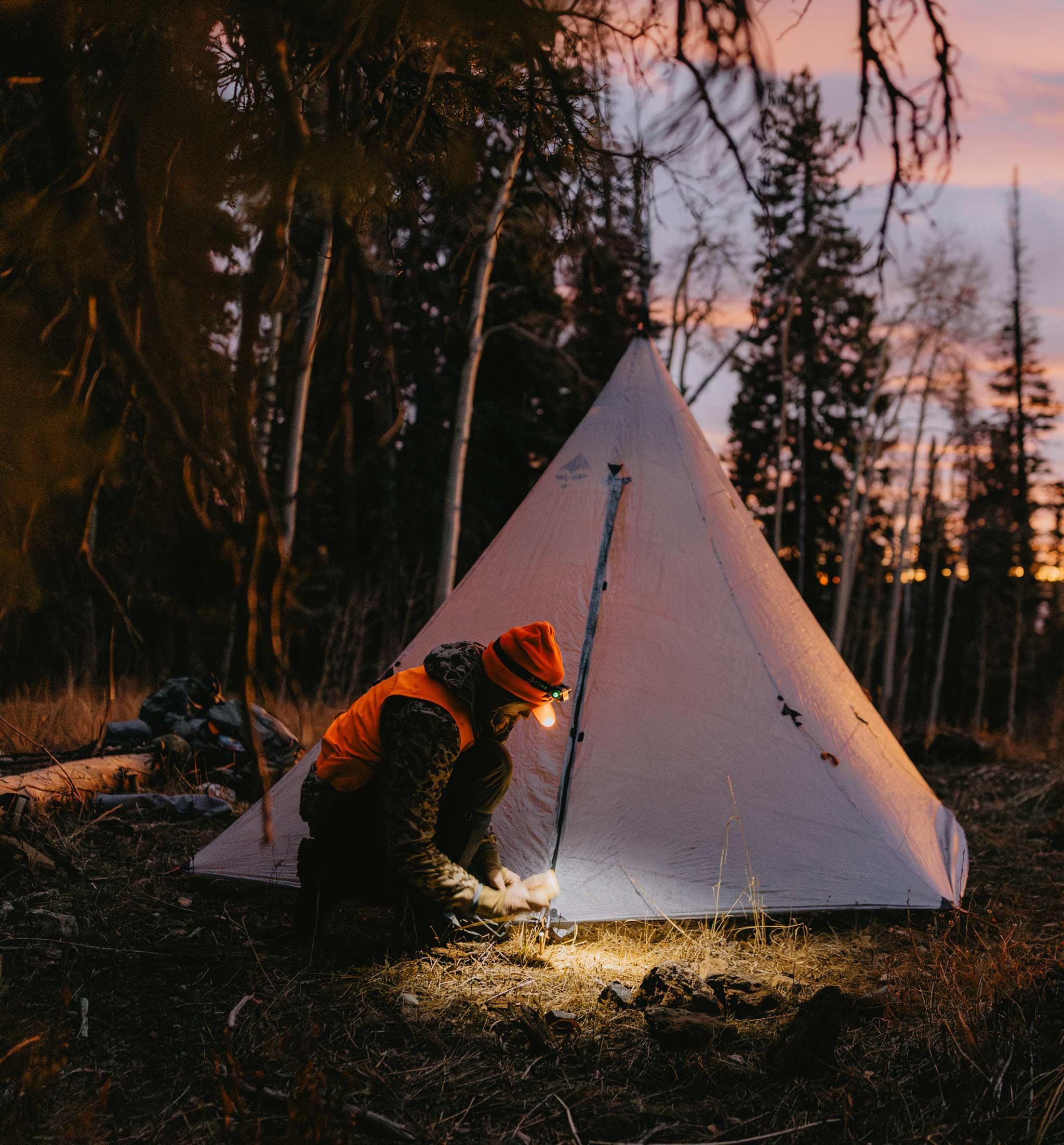 Hunting in the field