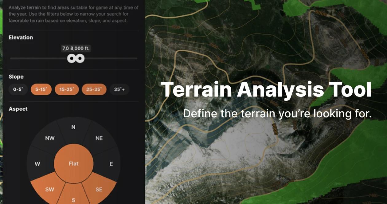New GOHUNT Maps Terrain Analysis Tool for hunting map research