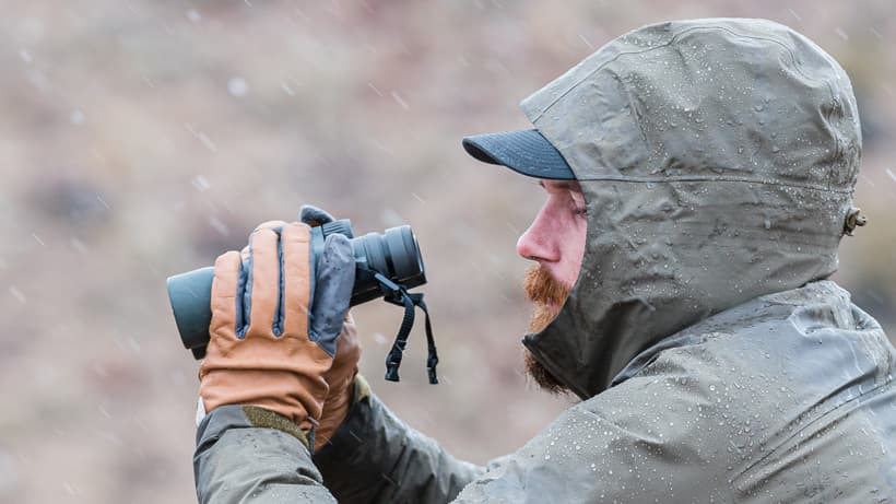 Glassing in a rainstorm