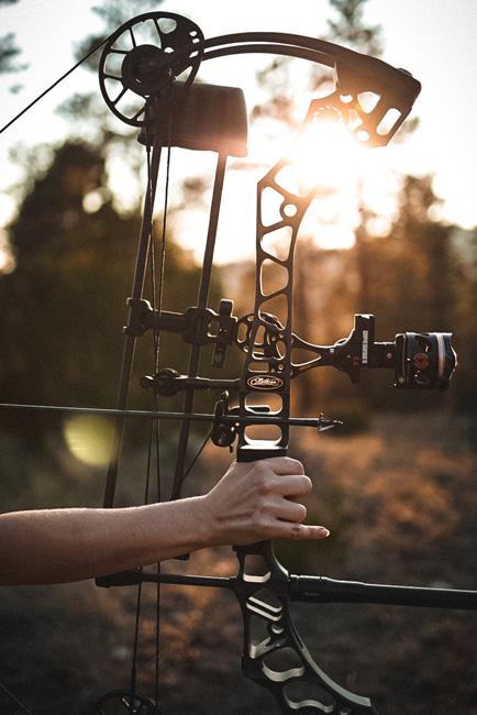 Full draw with sunset