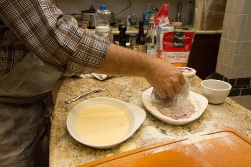 10 elk meat in batter