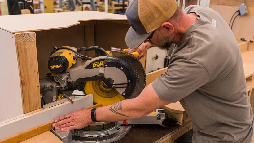 Cutting outer trim pieces