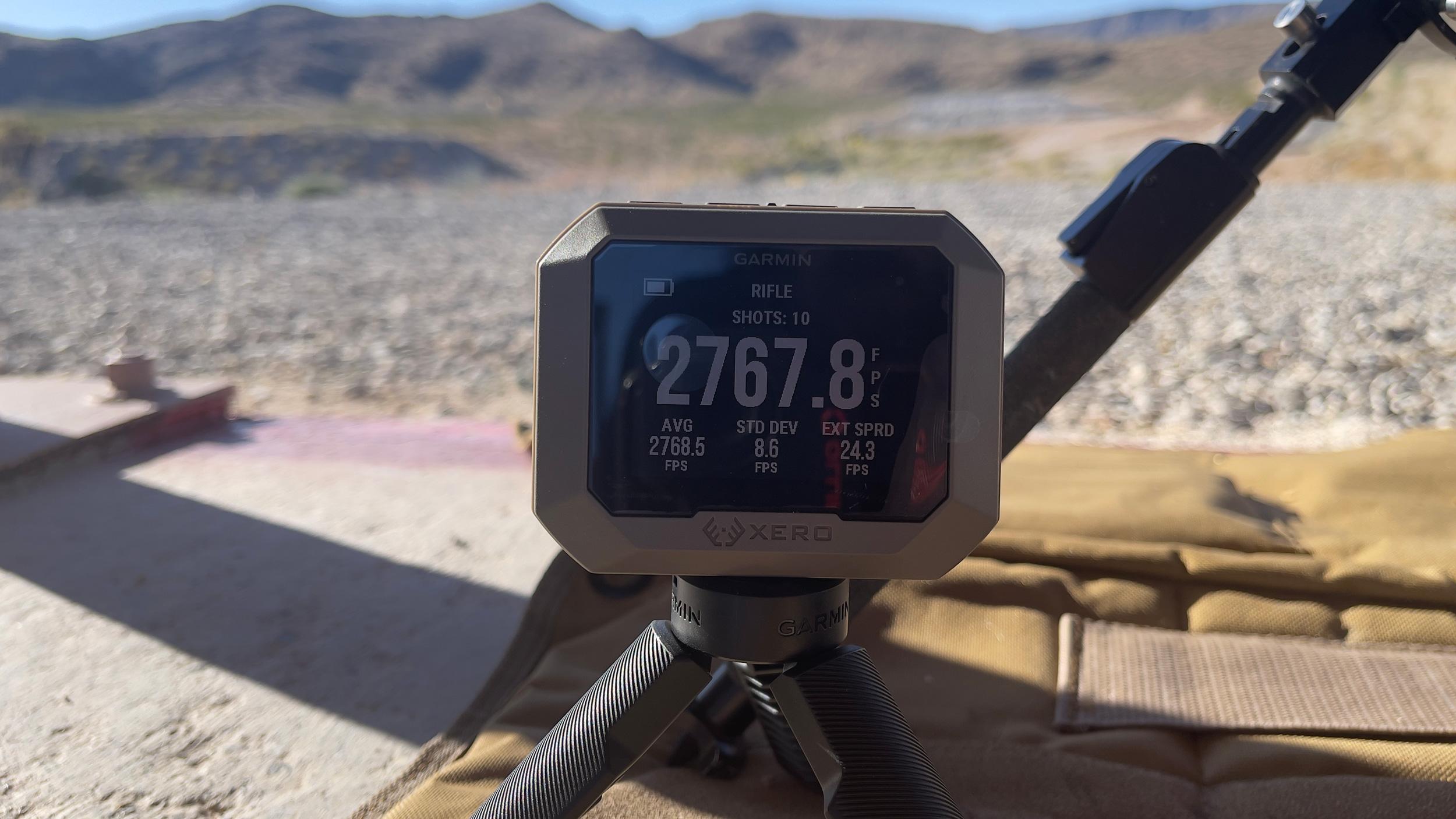 Garmin Xero Chronograph with new 2024 Browning rifle