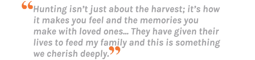 Stephanie Barnett quote about hunting