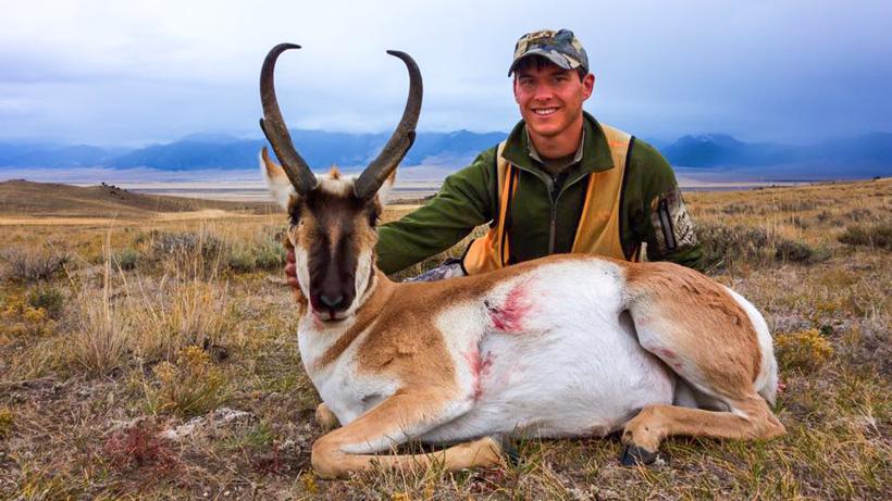 Vince cebuhar with his 2015 70 inch montana antelope