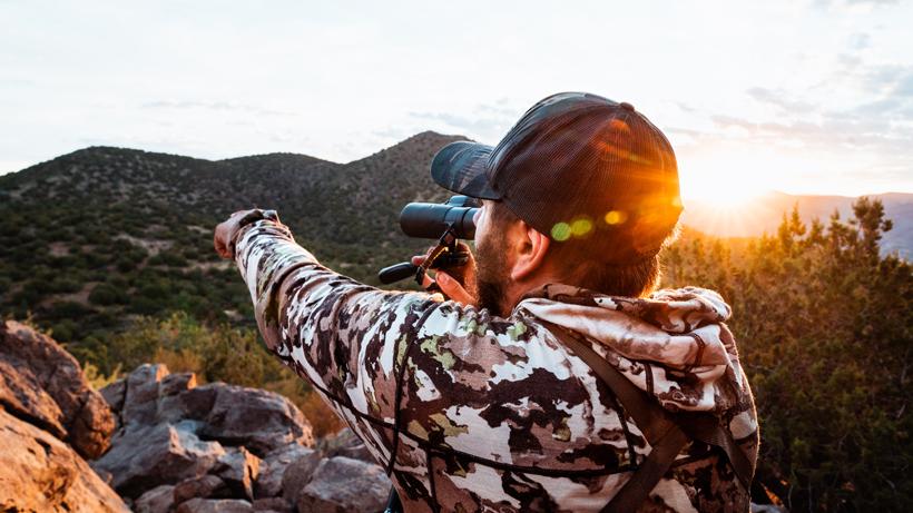 Spring bear hunting sunrise