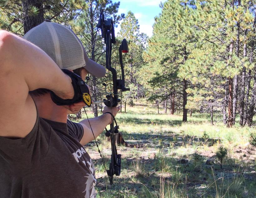 Stefan wilson target practice during his elk hunt
