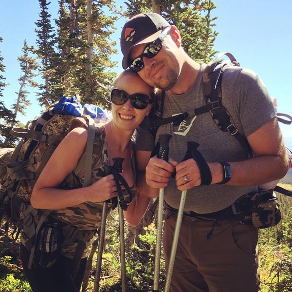 Packing out elk meat with family