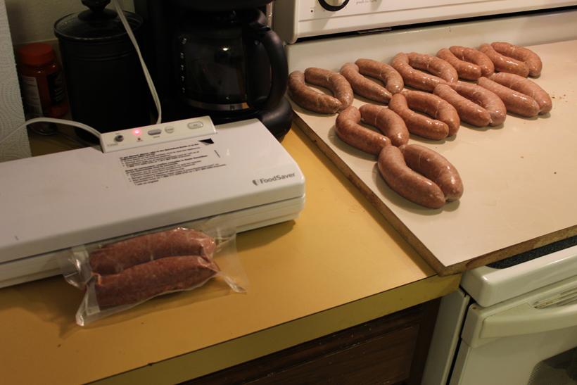 16 brats in freezer bags