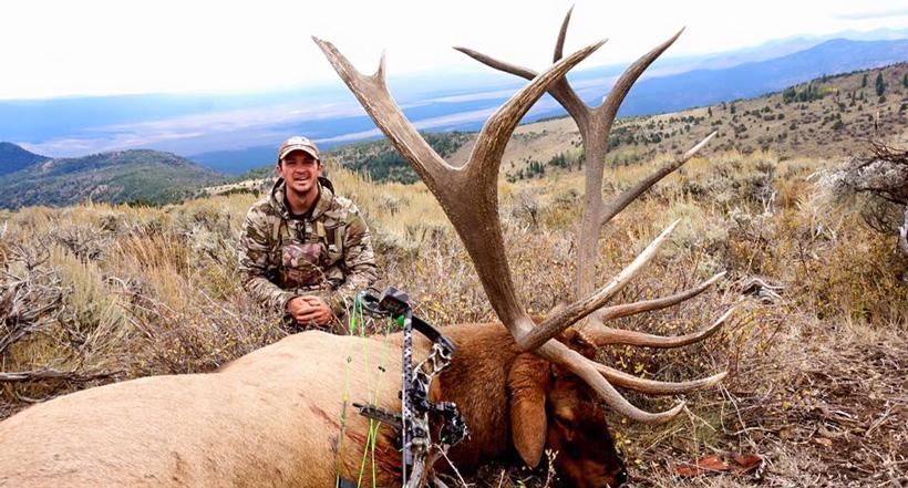Stephen spurlock with his 2015 nevada archery bull elk