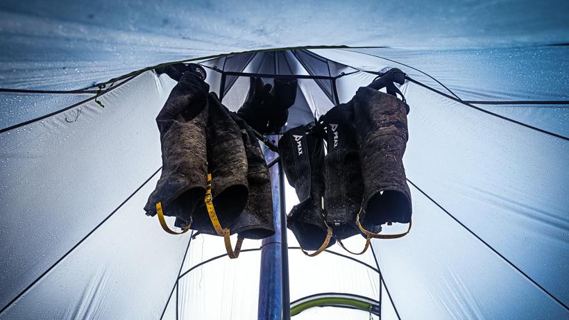 Drying out gear using the Crosstrek Stabilization System