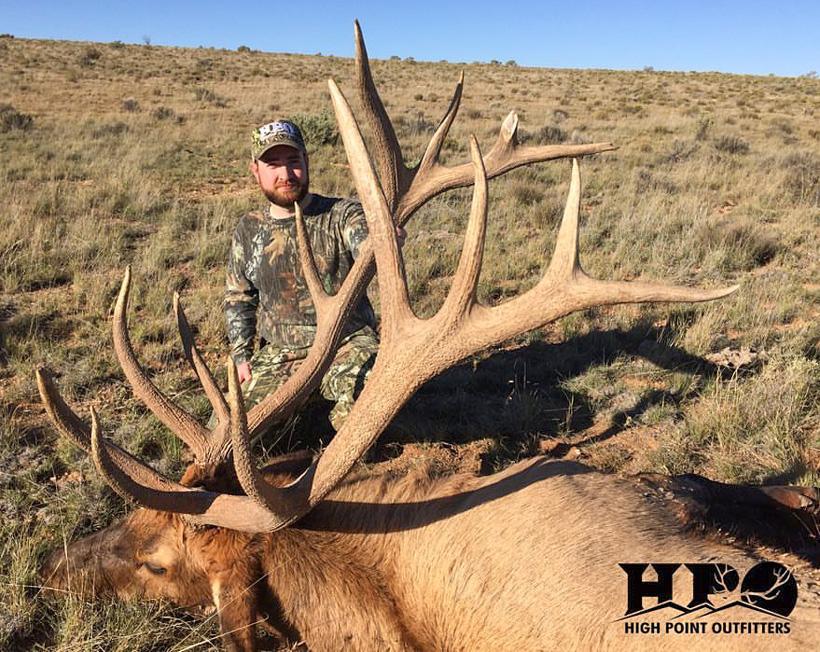 Giant arizona bull elk taken with high point outfitters