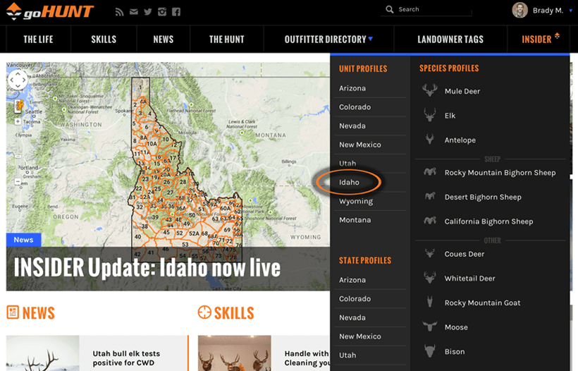 INSIDER Update: Idaho now live - 1