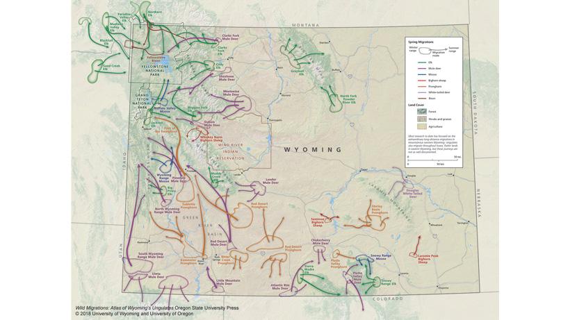 Wyoming big game migration routes