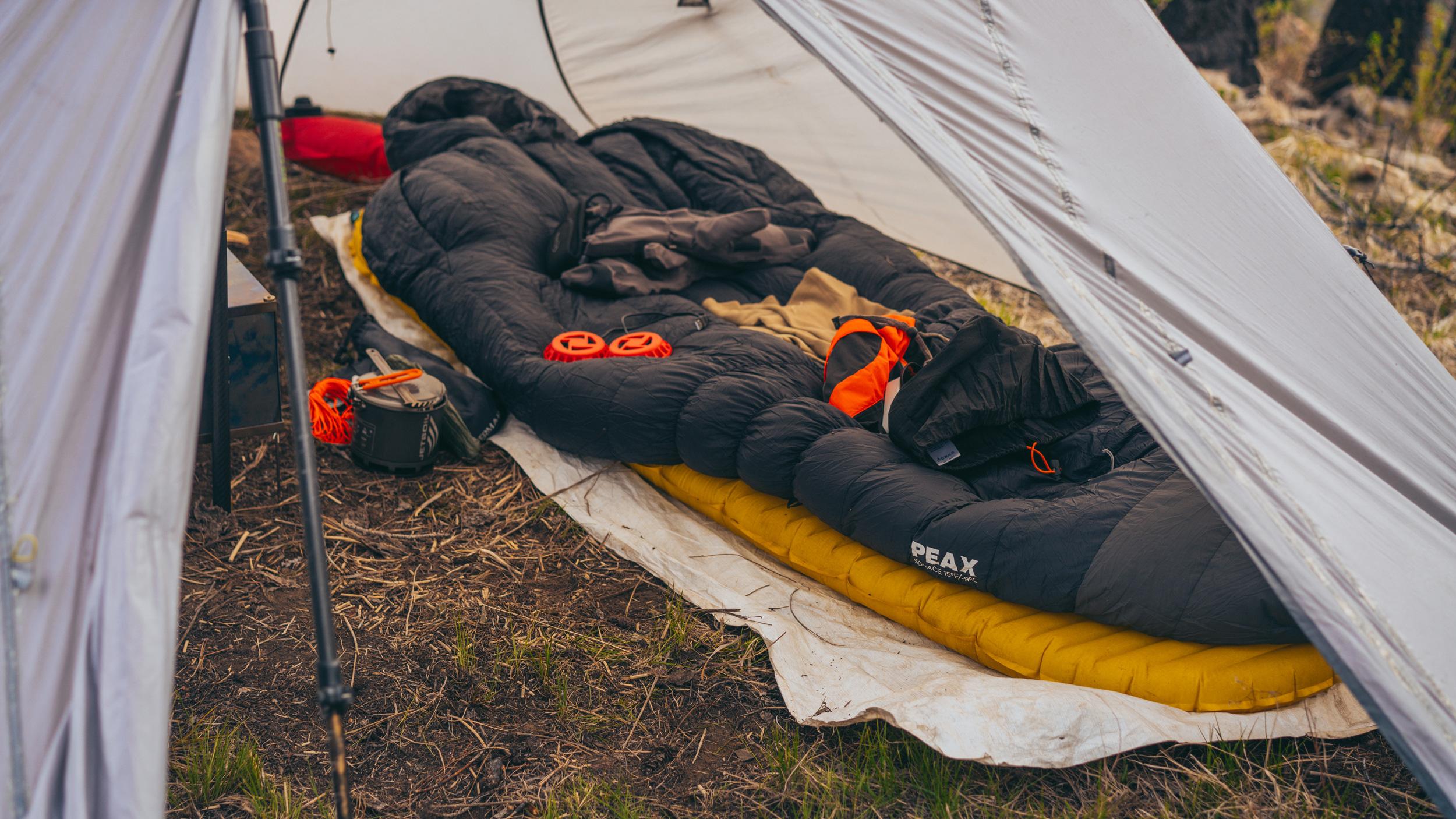 Brady Miller backcountry sleep system for hunts