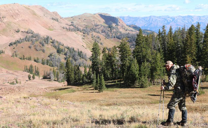 Packing around Wyoming looking for mule deer