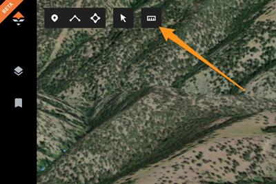 Line measurement tool on gohunt maps_1
