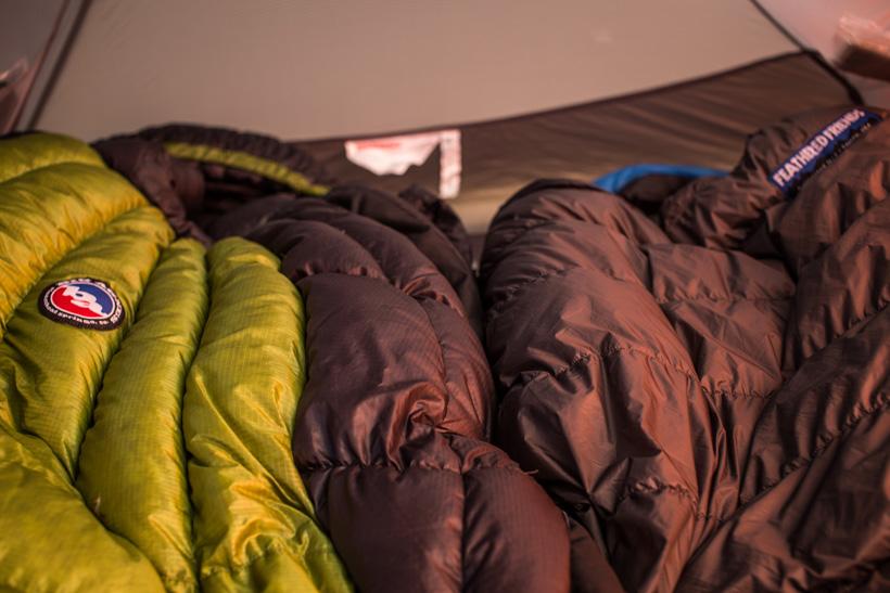 Down sleeping bags