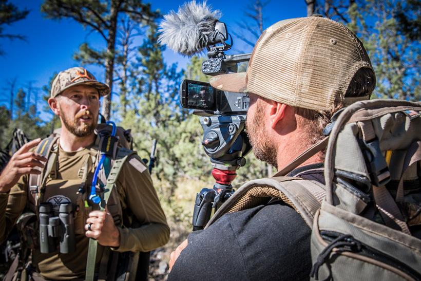 Hushin filming a hunt