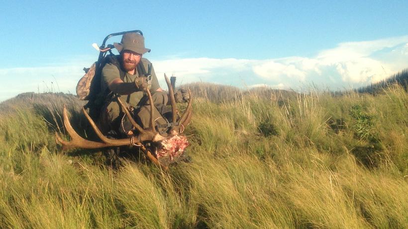 Aaron Purdy with his New Mexico Elk rack