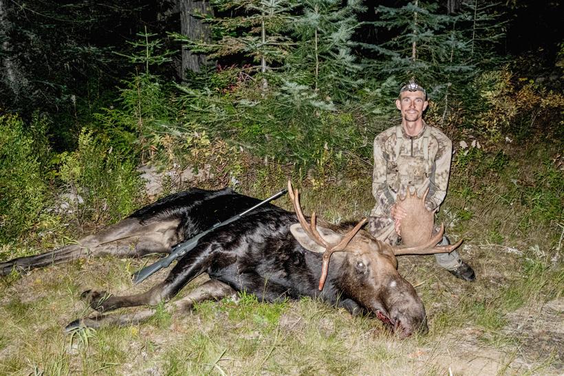 Craig with his idaho moose