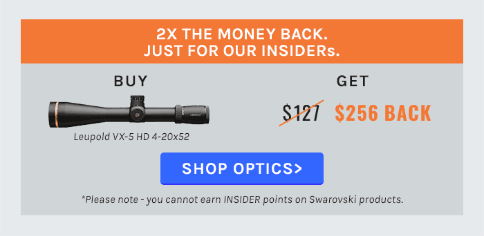 For a limited time get DOUBLE INSIDER Points on full priced optics! - 1