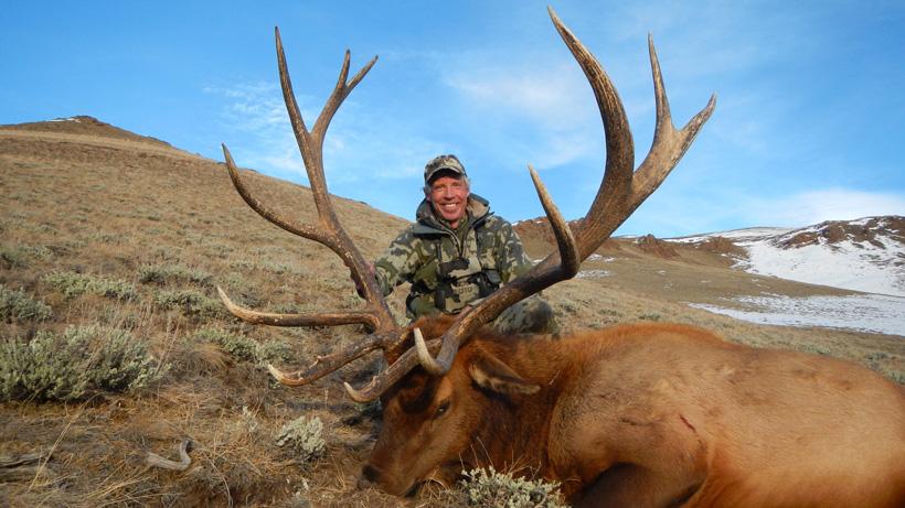 2017 wyoming bull elk taken with shoshone lodge outfitters