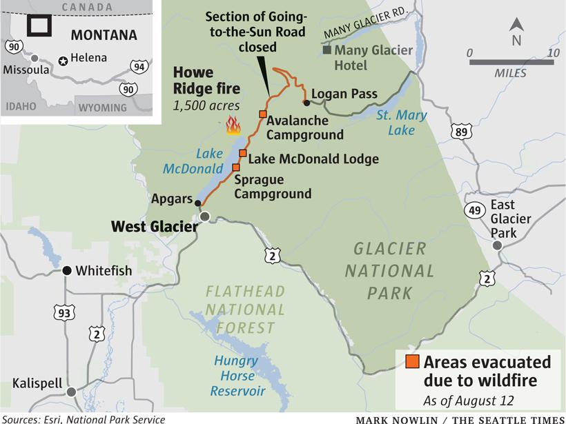 Wildfires claim parts of Montana’s Glacier National Park - 1