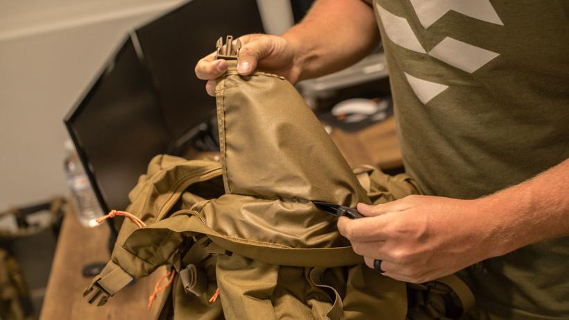 Removing sleeping bag divider in mystery ranch marshall backpack