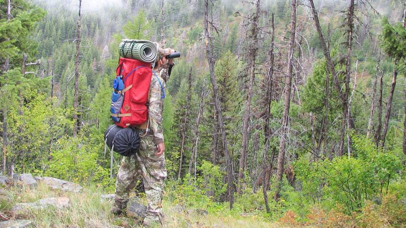 Old backpack hunting photo I took of myself back in Montana. Gear has definitely changed!