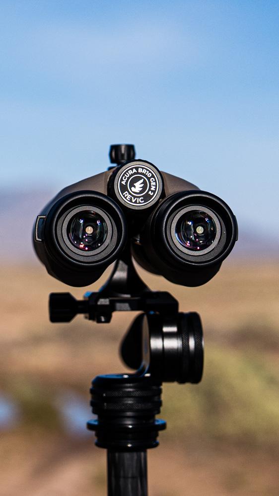 Revic Acura BR10 Gen 2 rangefinding binocular on tripod