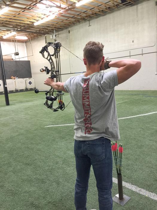 Archery practice before the season