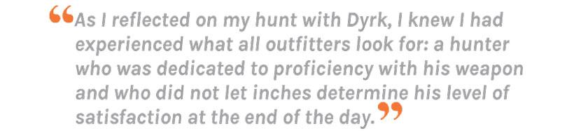 Outfitter quote from hoby gartner