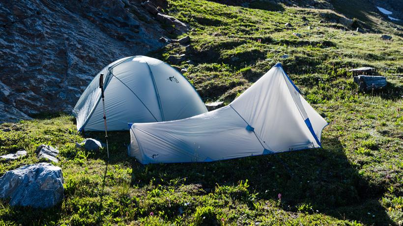 Stone glacier tents while scouting mule deer