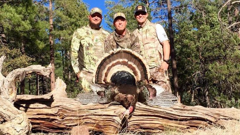 Phil bondurant hunting turkeys with friends