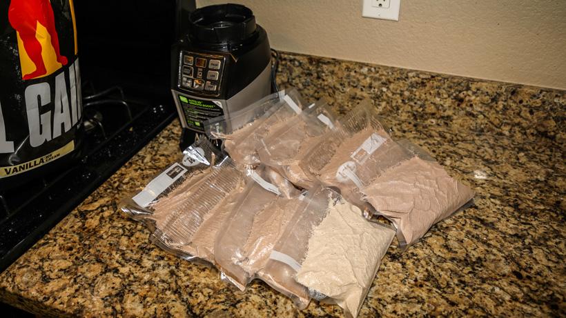 Vacuum sealed breakfast protein shakes