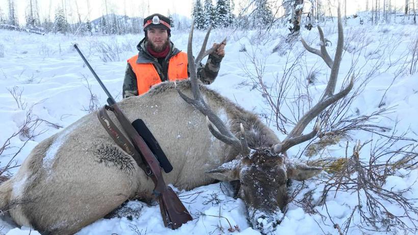 US veteran and an oregon harvested elk
