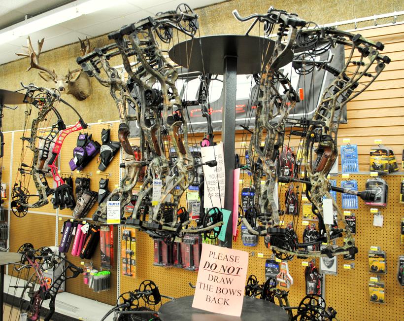 Hoyt archery bow rack