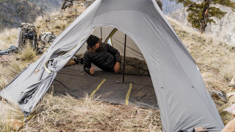 Optional footprint added inside PEAX Solitude 4 Tipi shelter