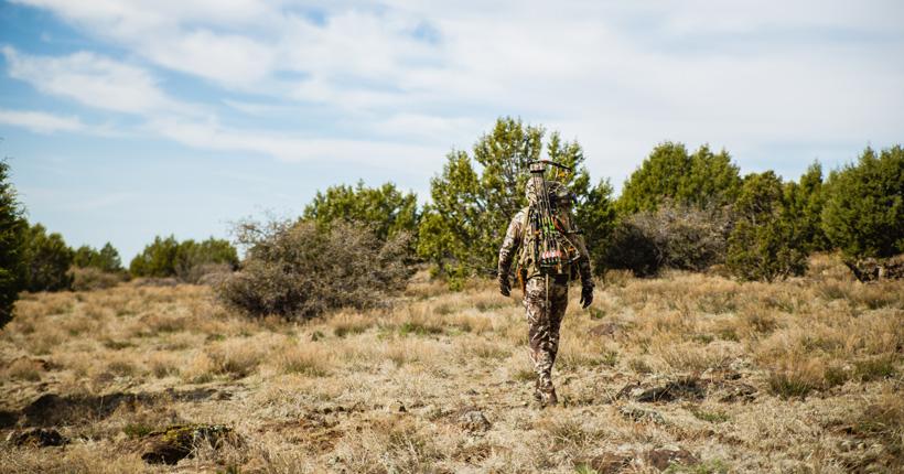 Hiking to the next hunting location