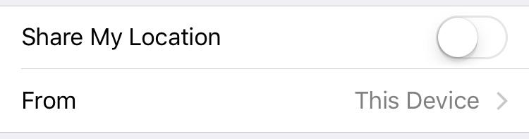 Iphone privacy location services sharing turned off