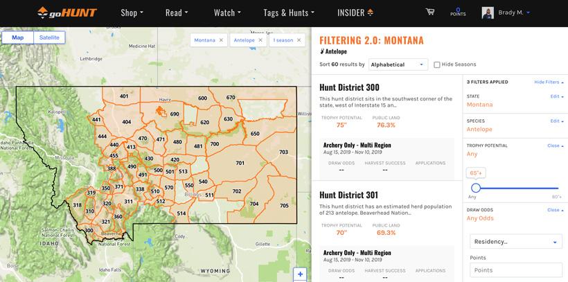 Montana antelope hunting on insider filtering