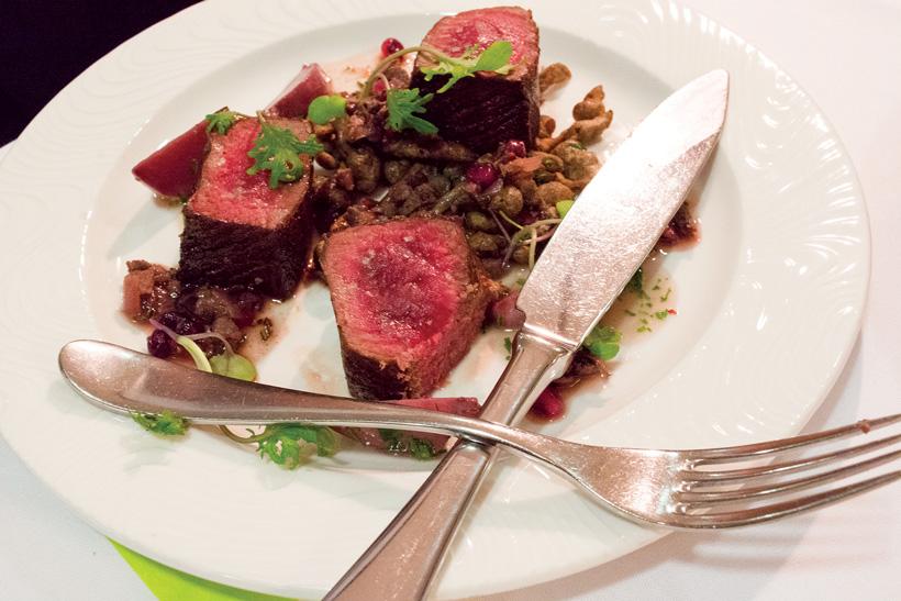 Elk steaks after the hunt