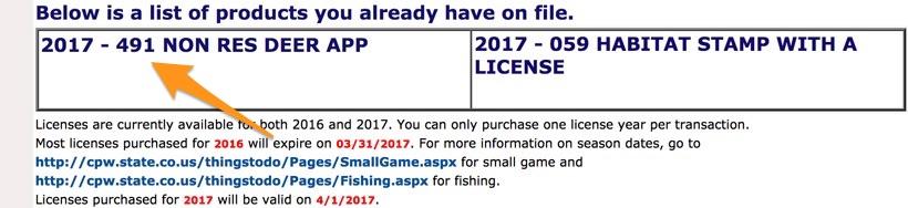 Colorado backdoor draw results not drawn