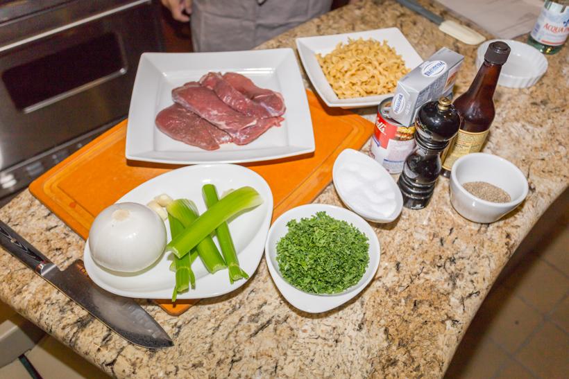 1 elk stroganoff ingredients