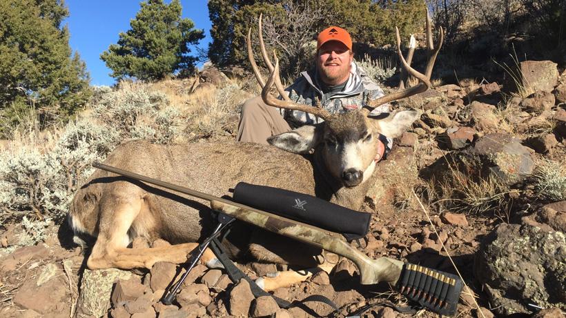 Brandon evans with his 2017 utah mule deer