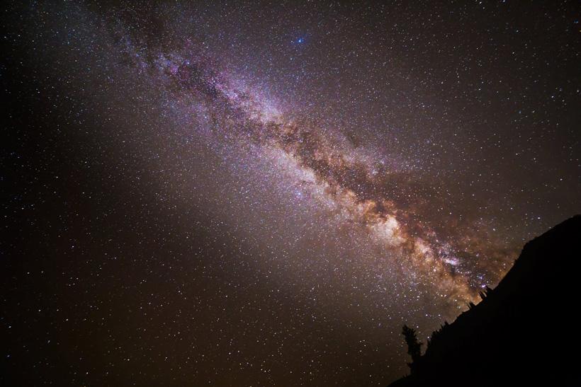 Milky way night photo during colorado mule deer hunt