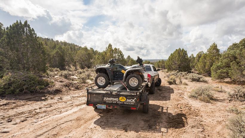 Jumping jack trailer on a mule deer hunt