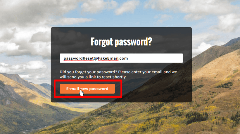 How to reset your password - 1