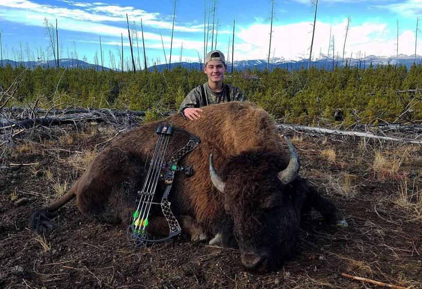 Paul borash with his 2016 montana bison